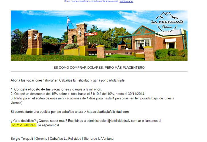 “Congelá el costo”, la estrategia de turismo