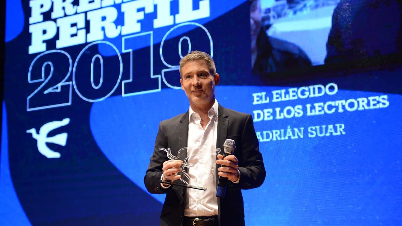 Adrián Suar se quedó con el Premio Perfil 2019 elegido por los lectores