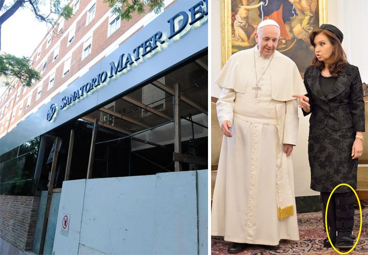 La sorpresiva visita de Cristina Kirchner al sanatorio Mater Dei