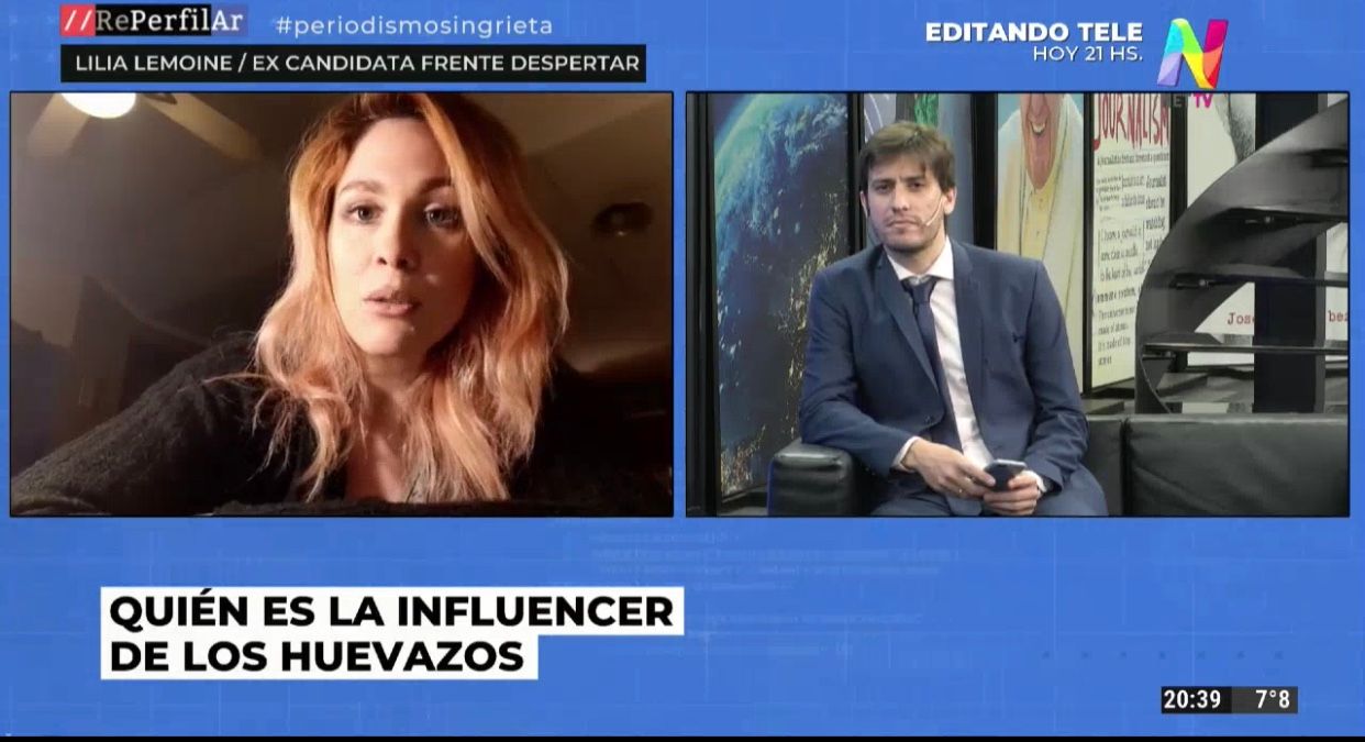 Lilia Lemoine, la influencer del 17A: "No fue un acto de violencia, fue de protesta"