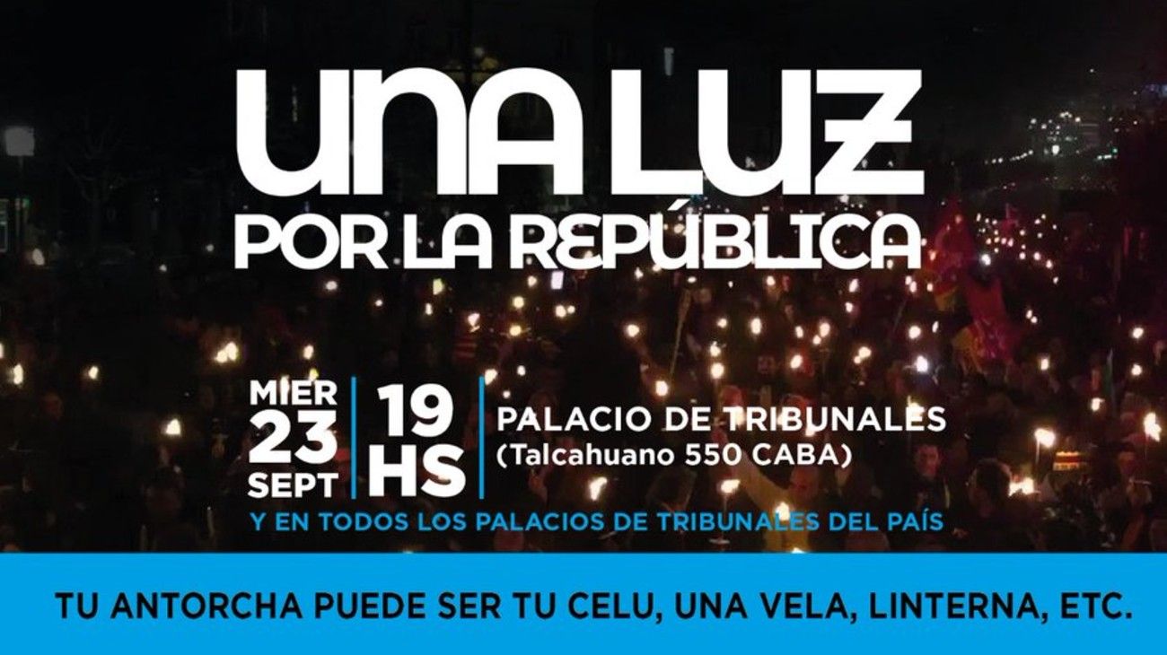 Convocan a una "marcha de antorchas" opositora para respaldar a Bruglia, Bertuzzi y Castelli