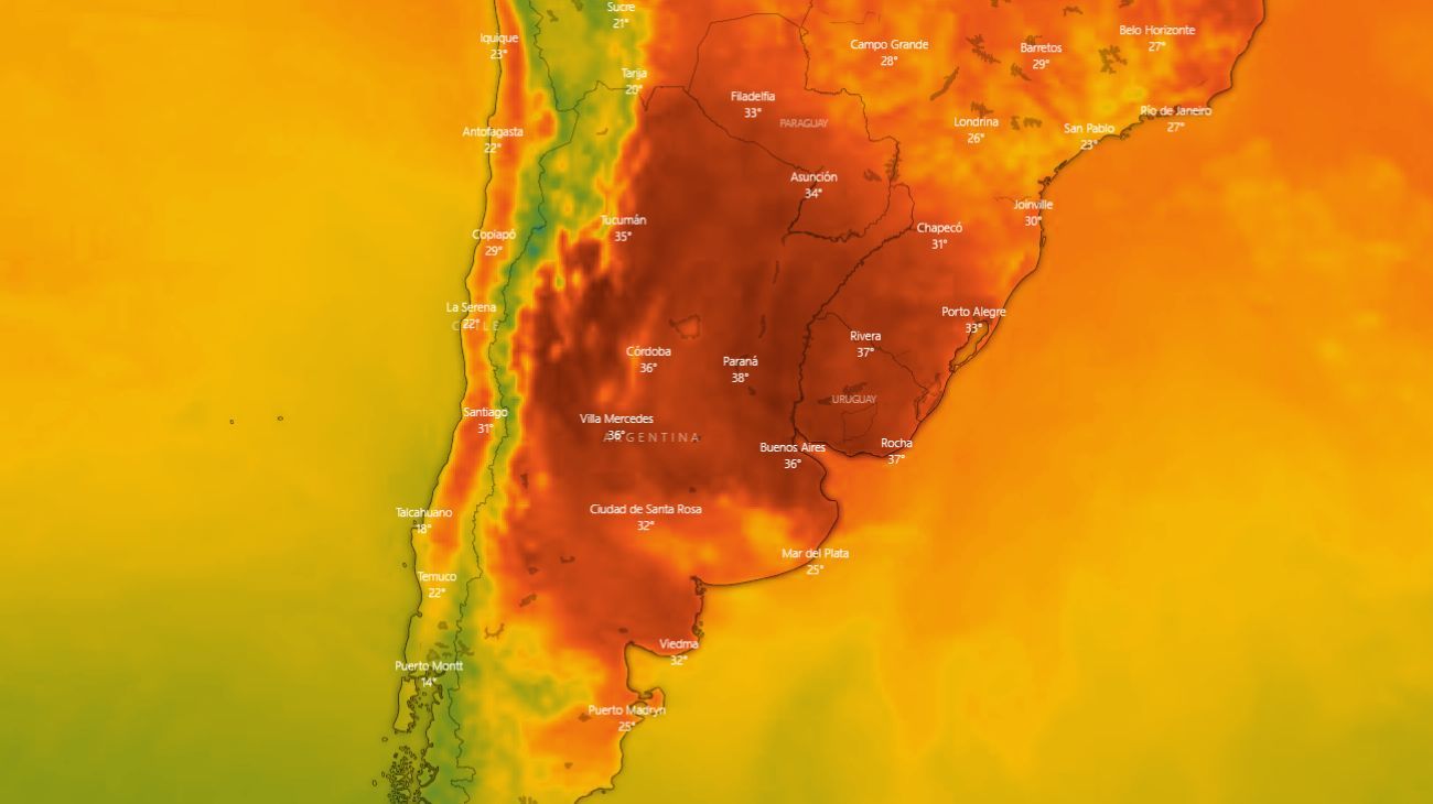 Ola de calor: tras la temperatura récord, se espera que este lunes llegue la lluvia