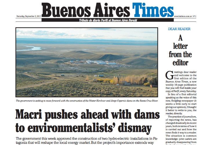 Desde este sábado con PERFIL, 'Buenos Aires Times'