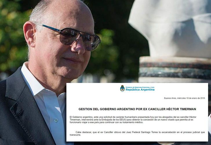 El Gobierno encabeza gestiones para que Timerman pueda viajar a EEUU