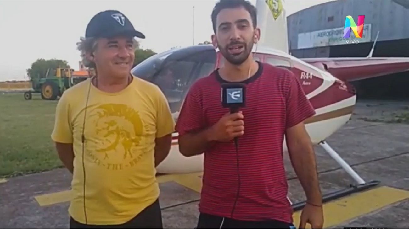 El divertido viaje en Helicóptero junto al conductor de 5ta a Fondo, Pachi Martínez