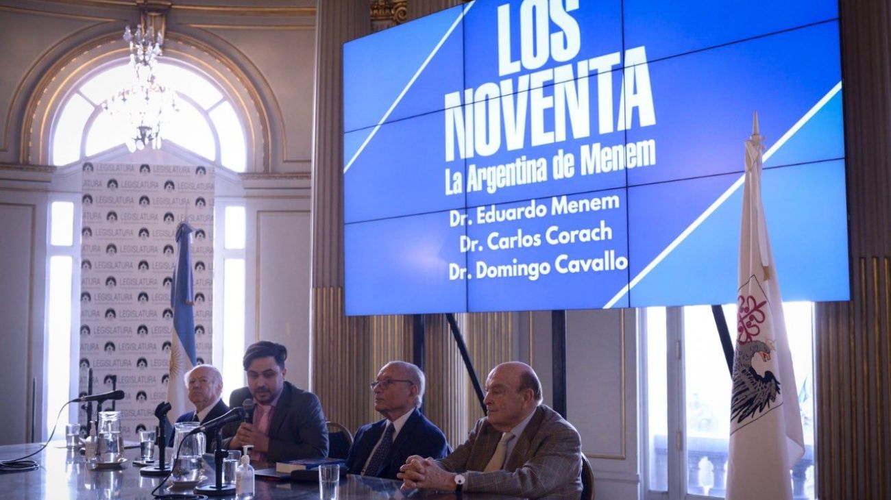 Con Eduardo Menem, Cavallo y Corach, los libertarios reivindicaron las políticas de los 90