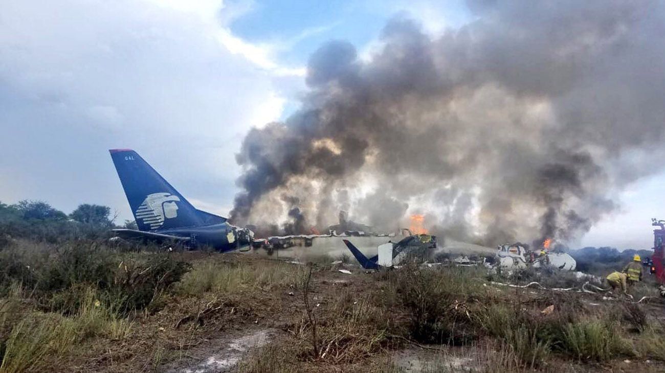 Video: así aterrizó el avión de Aeroméxico con 103 personas a bordo