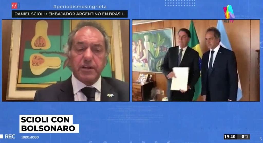 Scioli: “Empecé jugando al ajedrez con Bolsonaro”
