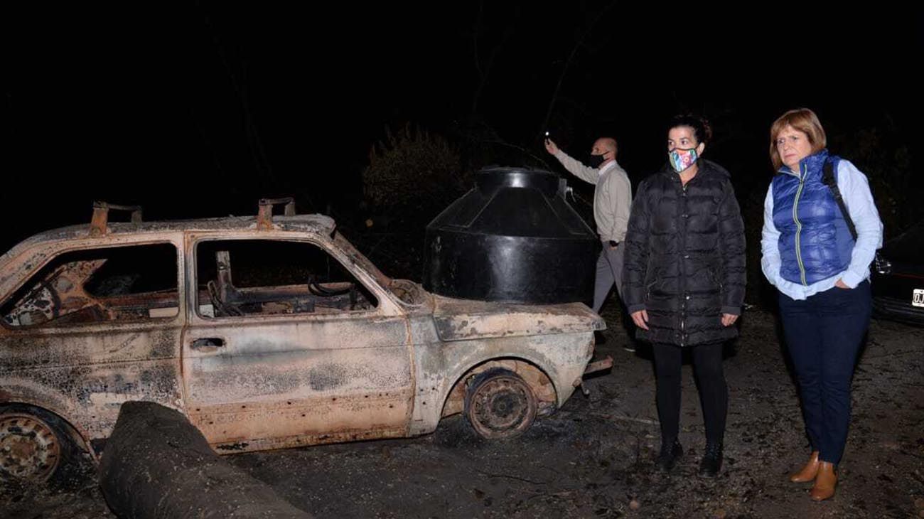 Patricia Bullrich en Chubut: "El gobierno intentó politizar el incendio"