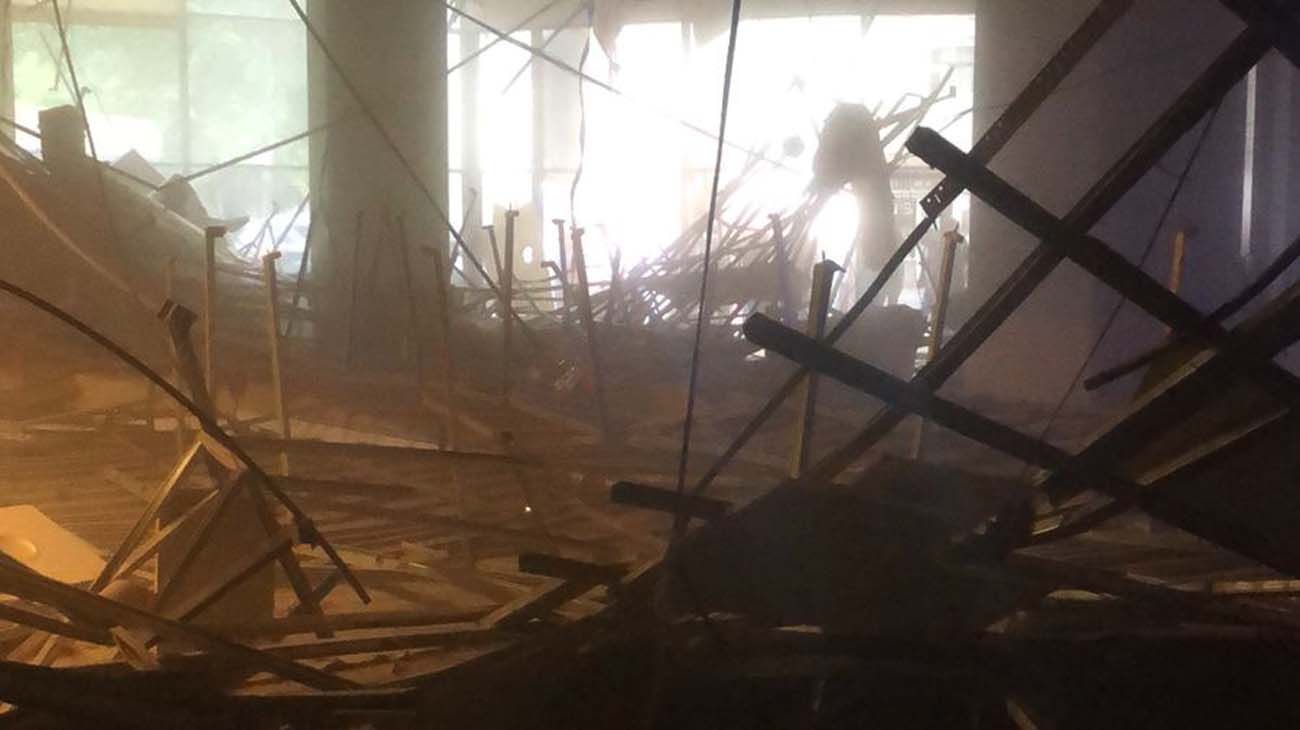 Se derrumbó el techo del Cinemark de Palermo