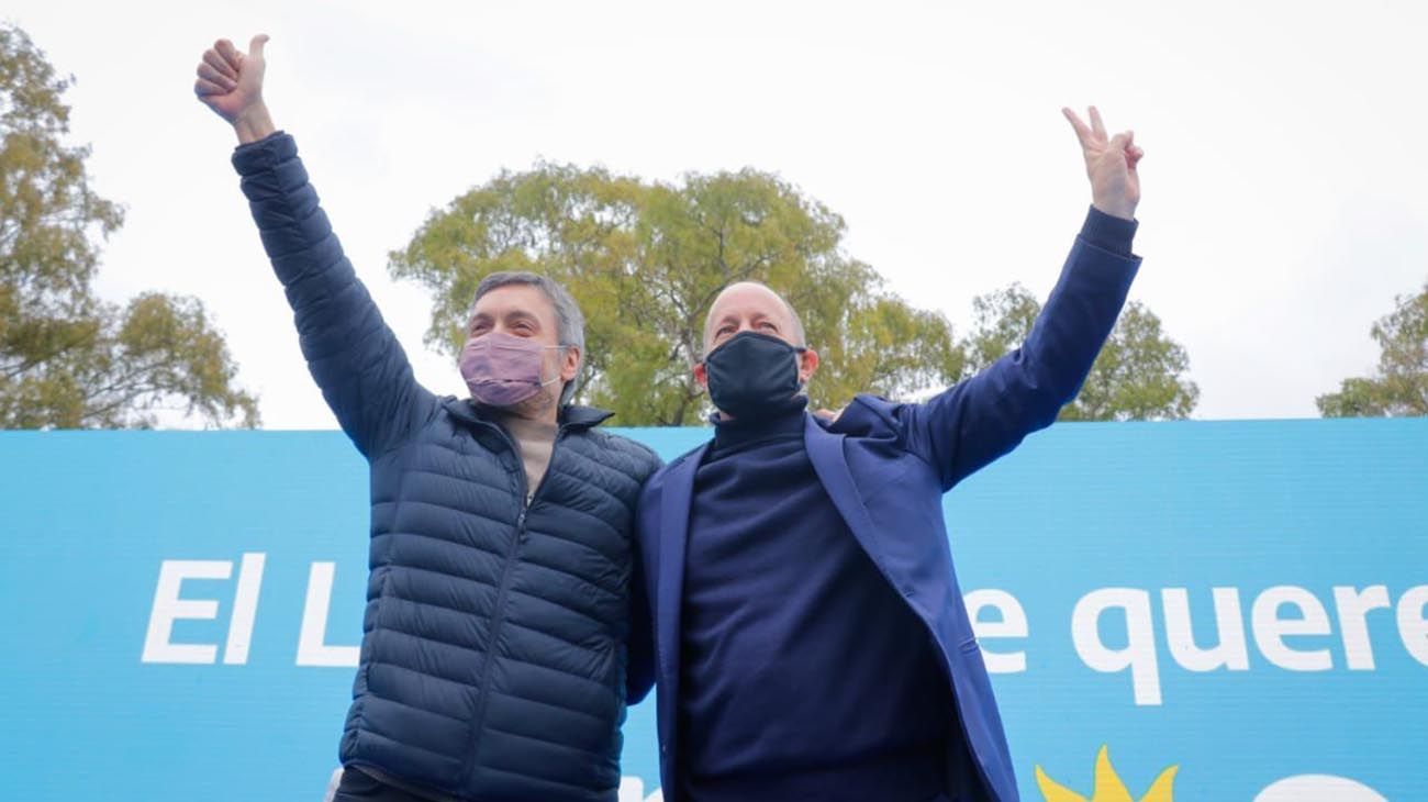 Máximo e Insaurralde en encuentro del Frente de Todos en Lomas