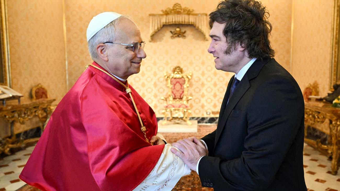 León XIV recibió a Milei y le dijo que visitará Argentina