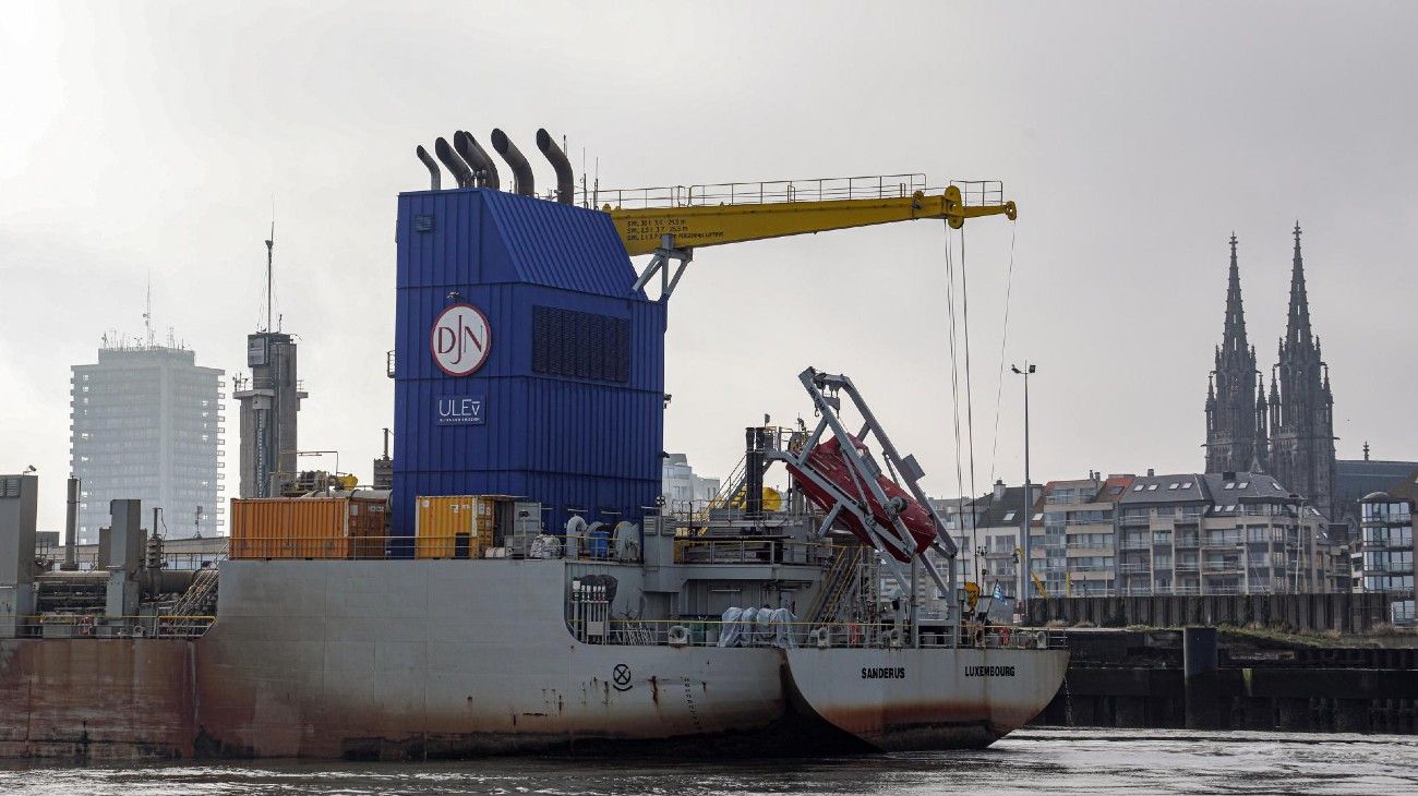 Jan De Nul consolida obras con sus buques de emisiones ultra-bajas