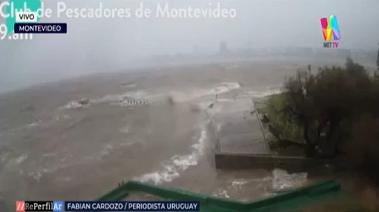 Alerta meteorológico: un muerto en Uruguay tras el paso del ciclón extratropical