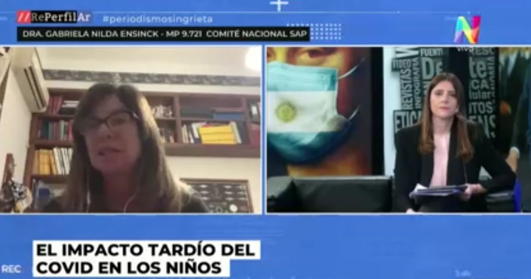 Gabriela Ensinck: "Un pequeño porcentaje de niños hacen un cuadro más grave con hipotensión, shock y falla cardíaca"