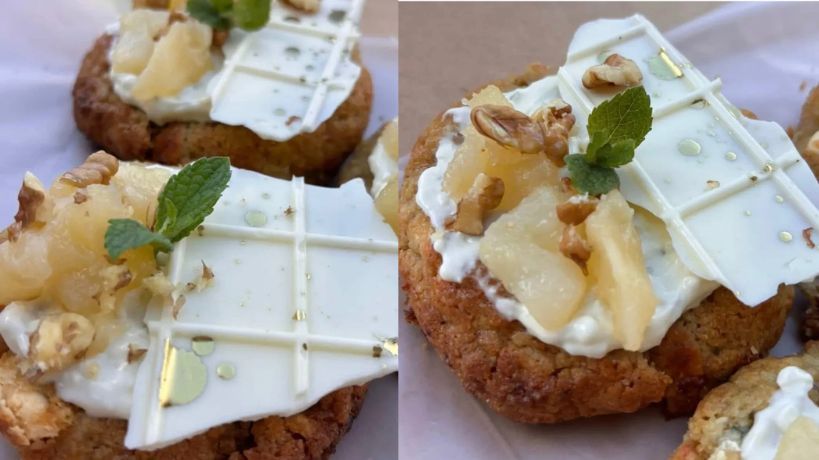 Una cookie con queso y pera fue elegida la mejor del país