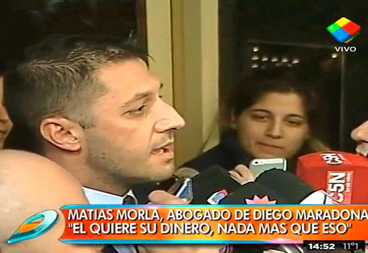 El abogado de Maradona: "Diego quiere su plata y nada más"