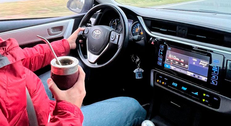 Distracciones al volante: expertos advierten que cebar mate es tan riesgoso como usar el celular