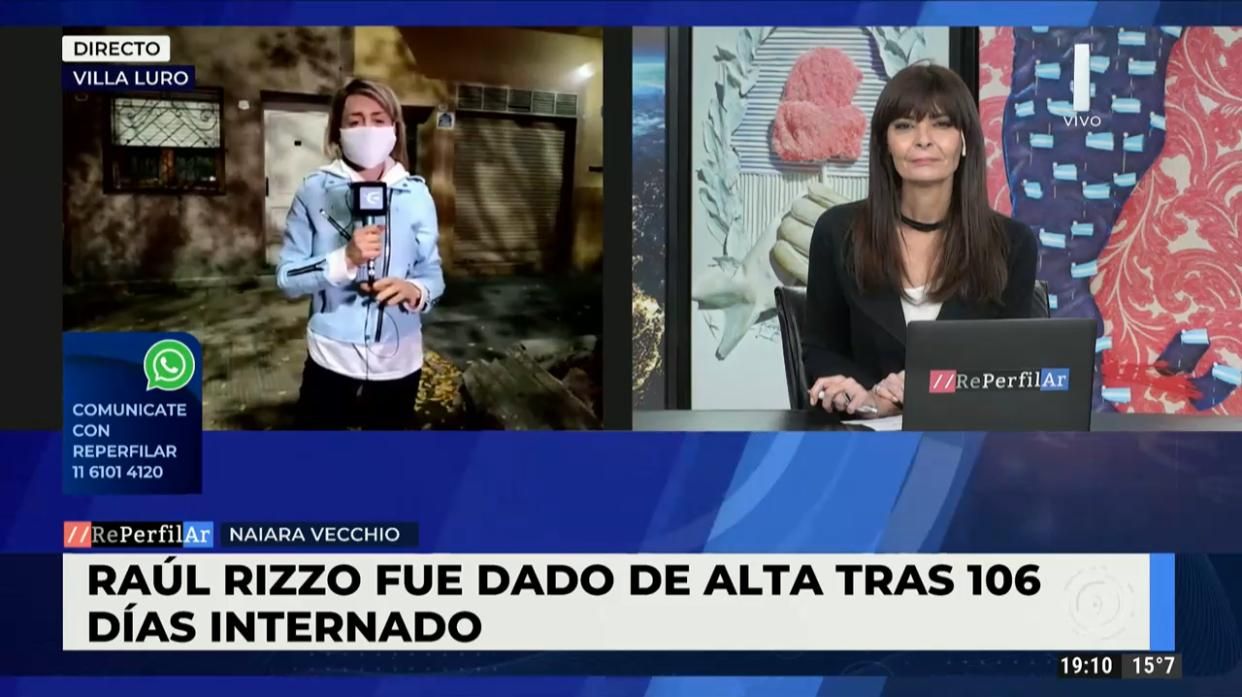 COVID-19: Raúl Rizzo fue dado de alta tras estar 106 días internado