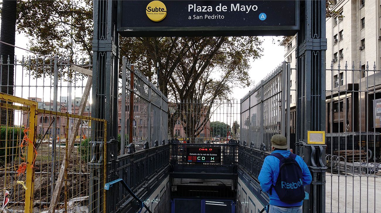 La estación Plaza de Mayo del subte A cerrará por tres meses