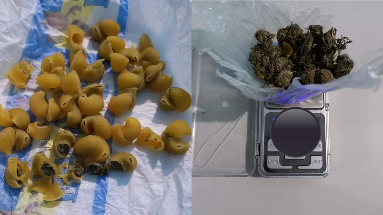 "Fideos locos": le llevó pasta rellena con marihuana a su hijo preso y terminó detenida