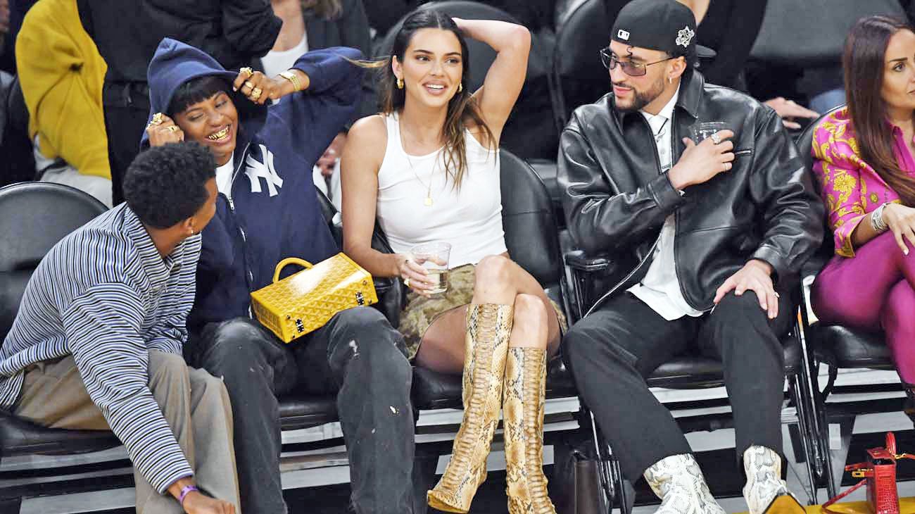Bad Bunny y Kendall Jenner, cómplices en una ‘gala’ de la NBA