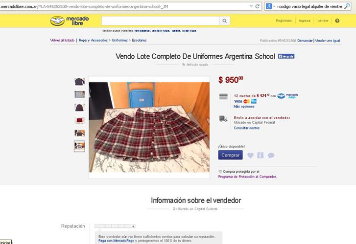 Familias venden útiles y uniformes usados online