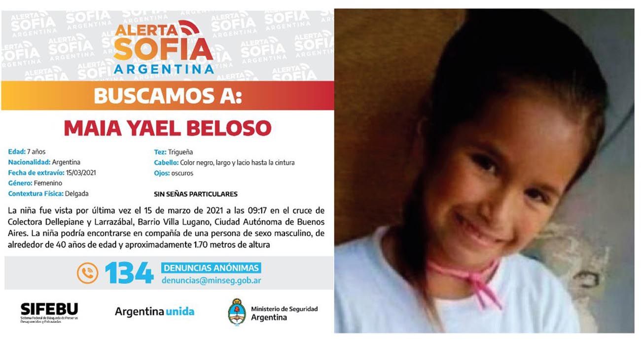 Detuvieron a un hombre por la desaparición de Maia