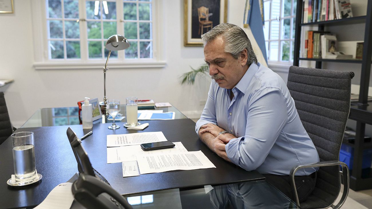 Fernández llamó a una "sociedad más justa" para la pospandemia