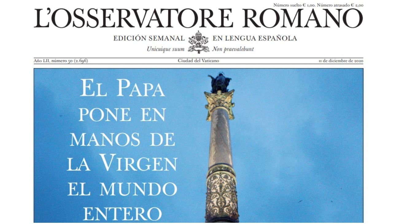 L'Osservatore Romano de esta semana: "El Papa pone en manos de la Virgen el mundo entero"