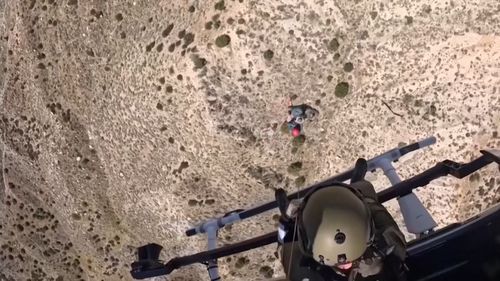 Una escaladora pasó más de una hora abrazada a una roca para no caer al vacío