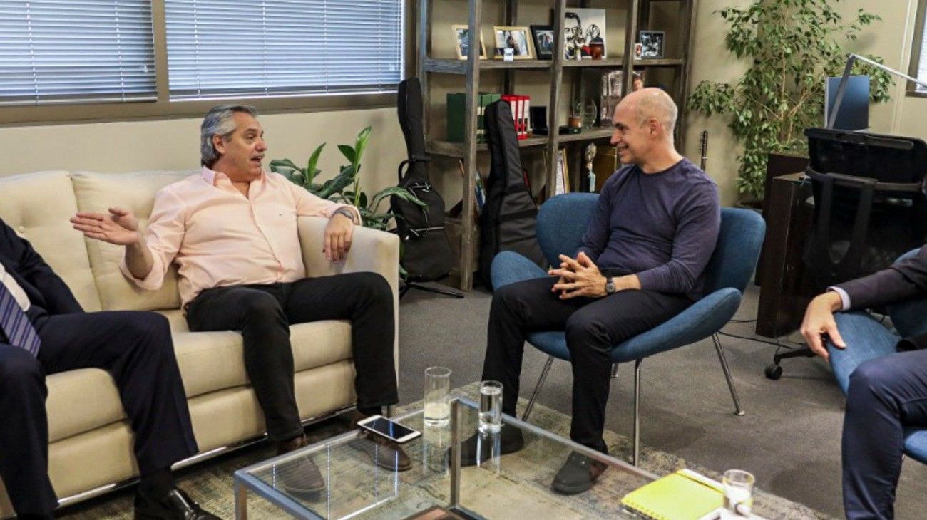 Alberto Fernández: "Le mandé un mensaje de texto a Larreta para que se quede tranquilo"