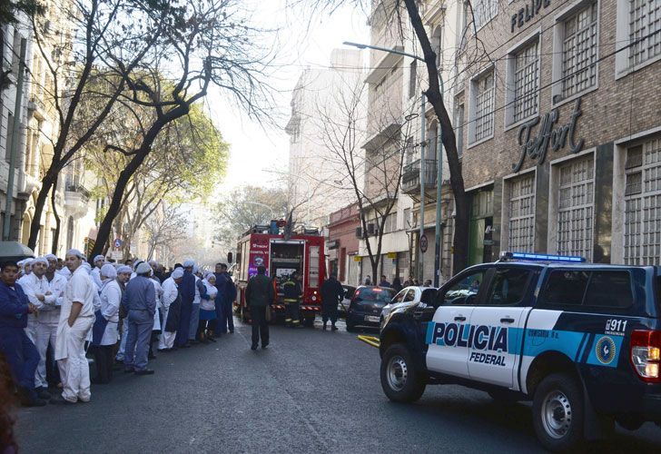 Incendio en la fábrica Felfort