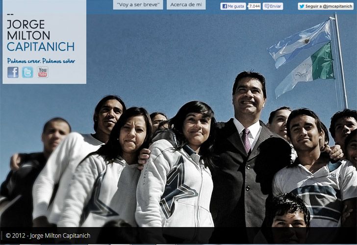 El pesificado Jorge Capitanich estrenó web en el Día de la Lealtad
