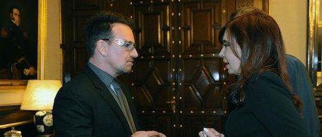 CFK recibió a Bono en Casa Rosada