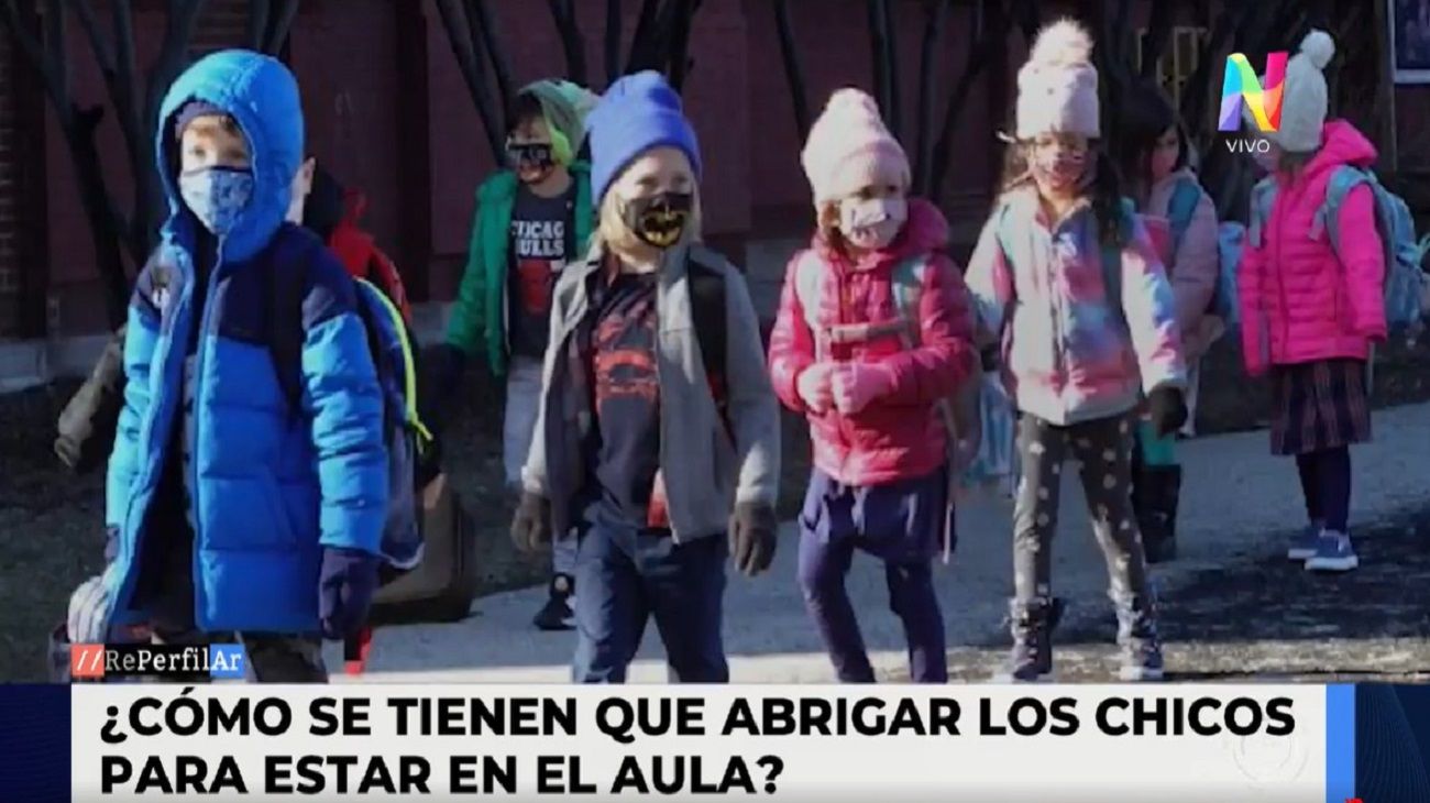 Cómo abrigar a los chicos para ir a clases en pleno invierno y con ventilación cruzada