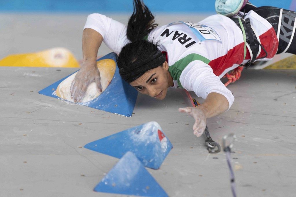 Preocupación por una escaladora iraní que compitió sin velo en Corea del Sur