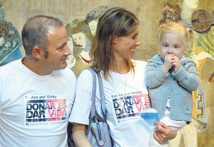 Vicky, la niña de dos años trasplantada, fue dada de alta
