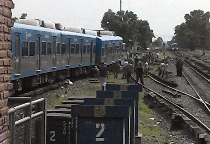 Descarriló un tren en Castelar
