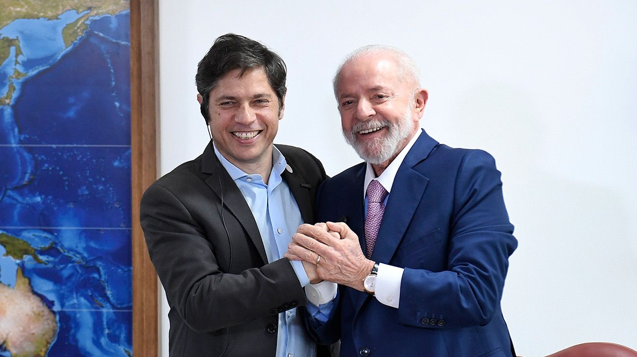 En búsqueda de inversiones, Axel Kicillof se reunió con Lula y parte de su gabinete en Brasilia