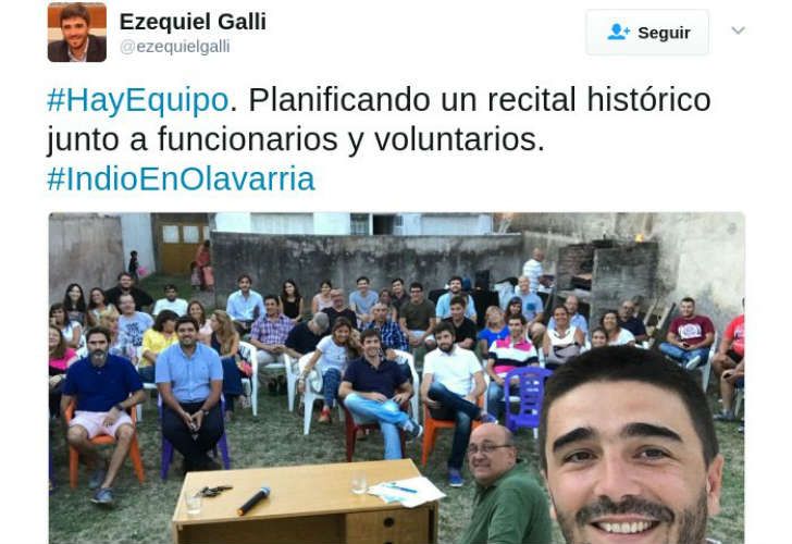 El tweet que el intendente Galli borró
