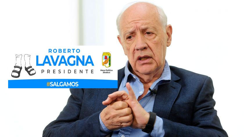 Sandalias y medias: la historia detrás del primer cartel de "Lavagna presidente"