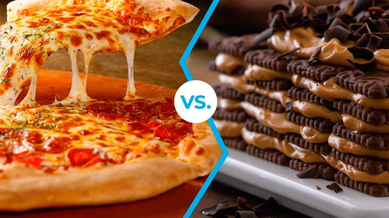 #RompiendoMitos: ¿Engorda más una porción de pizza o de chocotorta?
