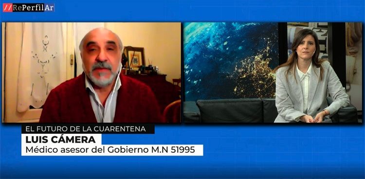 Luis Cámera: "La tasa de mortalidad en realidad es baja, porque hay muchos contagios"