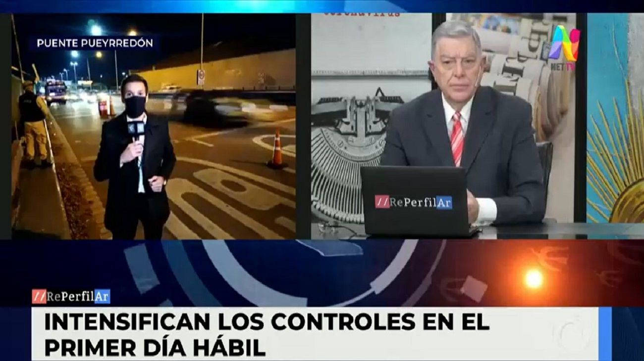Fuerte control de la Prefectura sobre el Puente Pueyrredón