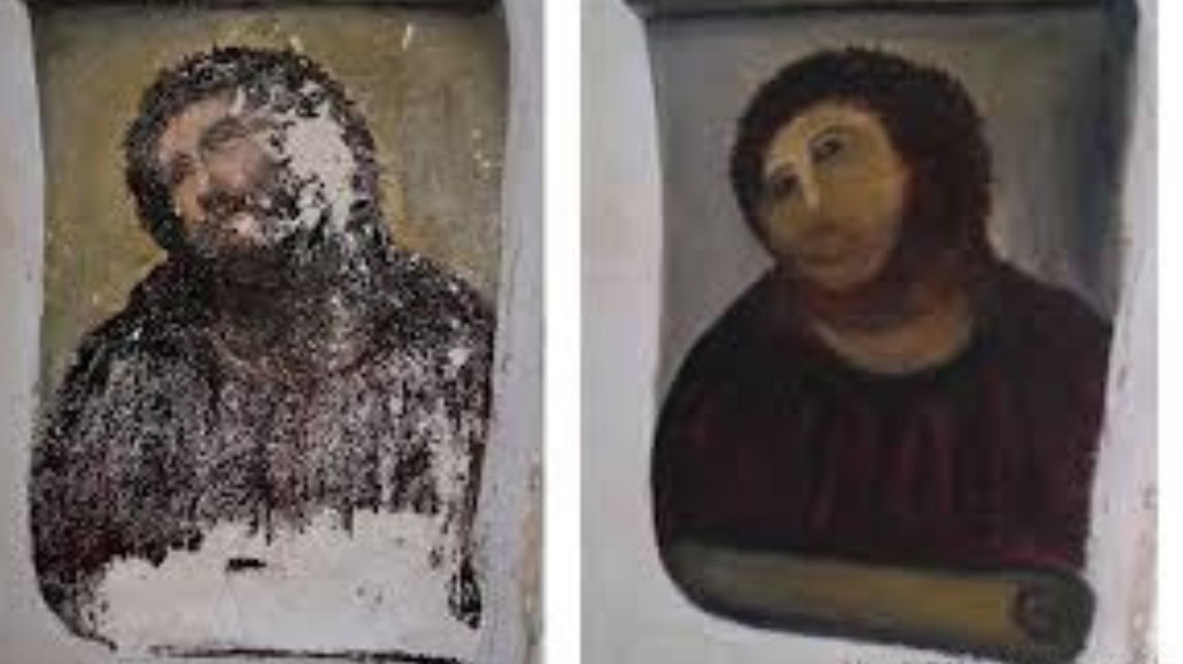 El Ecce Homo de Borja cumple diez años