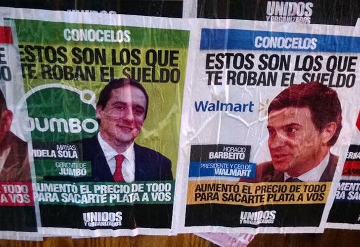 Escrache kirchnerista a empresarios de grandes cadenas