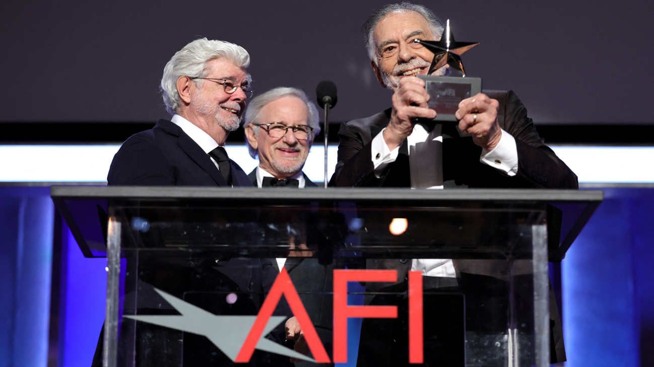 Steven Spielberg y George Lucas se juntaron para homenajear a Francis Ford Coppola