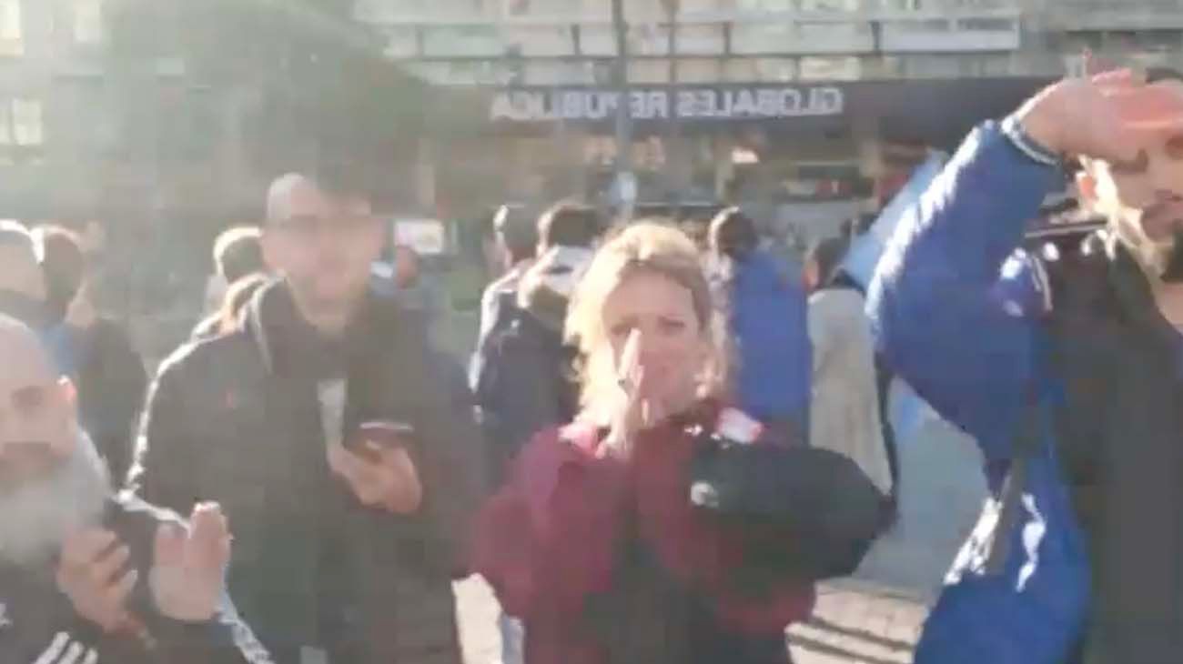 La quema de barbijos enfrentó a militantes K y anti K