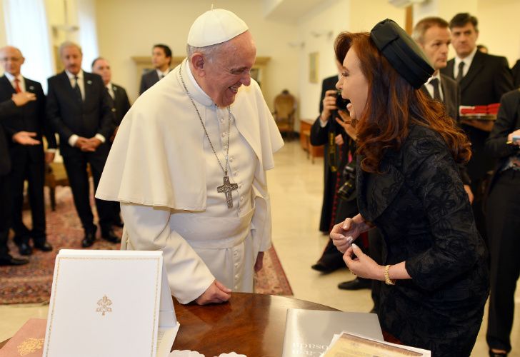 Finalizó el almuerzo del papa Francisco con Cristina